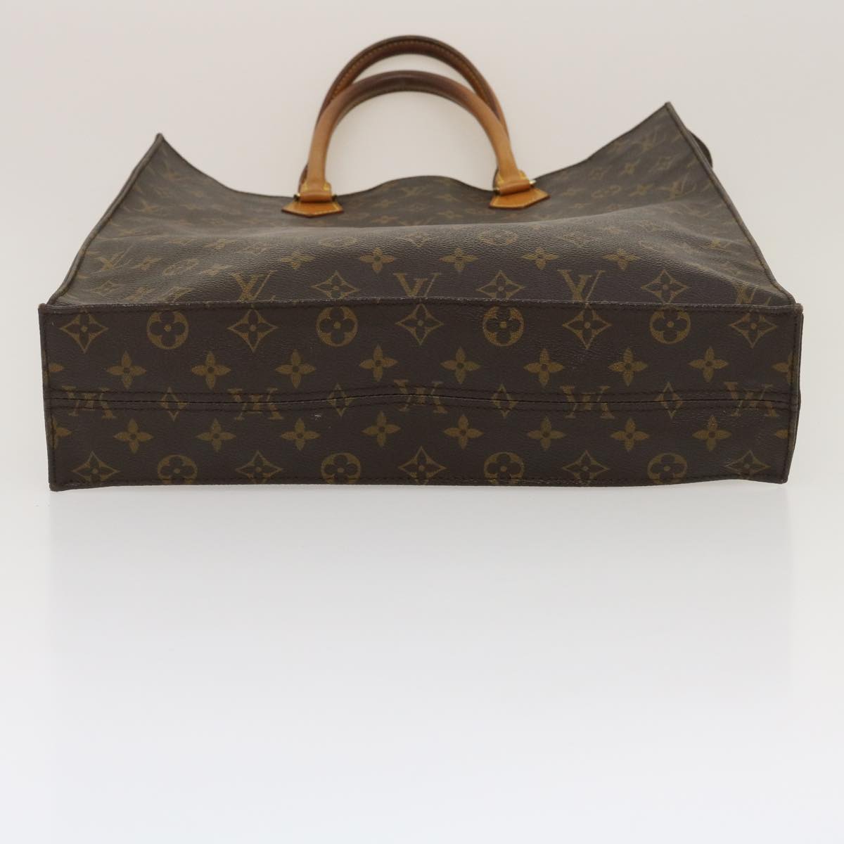 LOUIS VUITTON Monogram Sac Plat Hand Bag M51140 LV Auth ai363