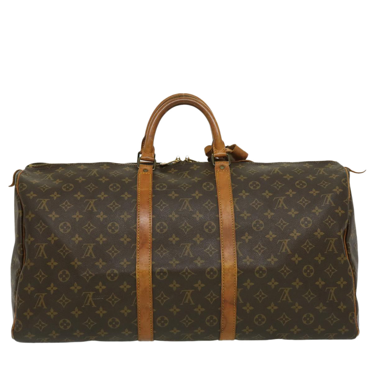 LOUIS VUITTON Monogram Keepall 55 Boston Bag Vintage M41424 LV Auth ai409