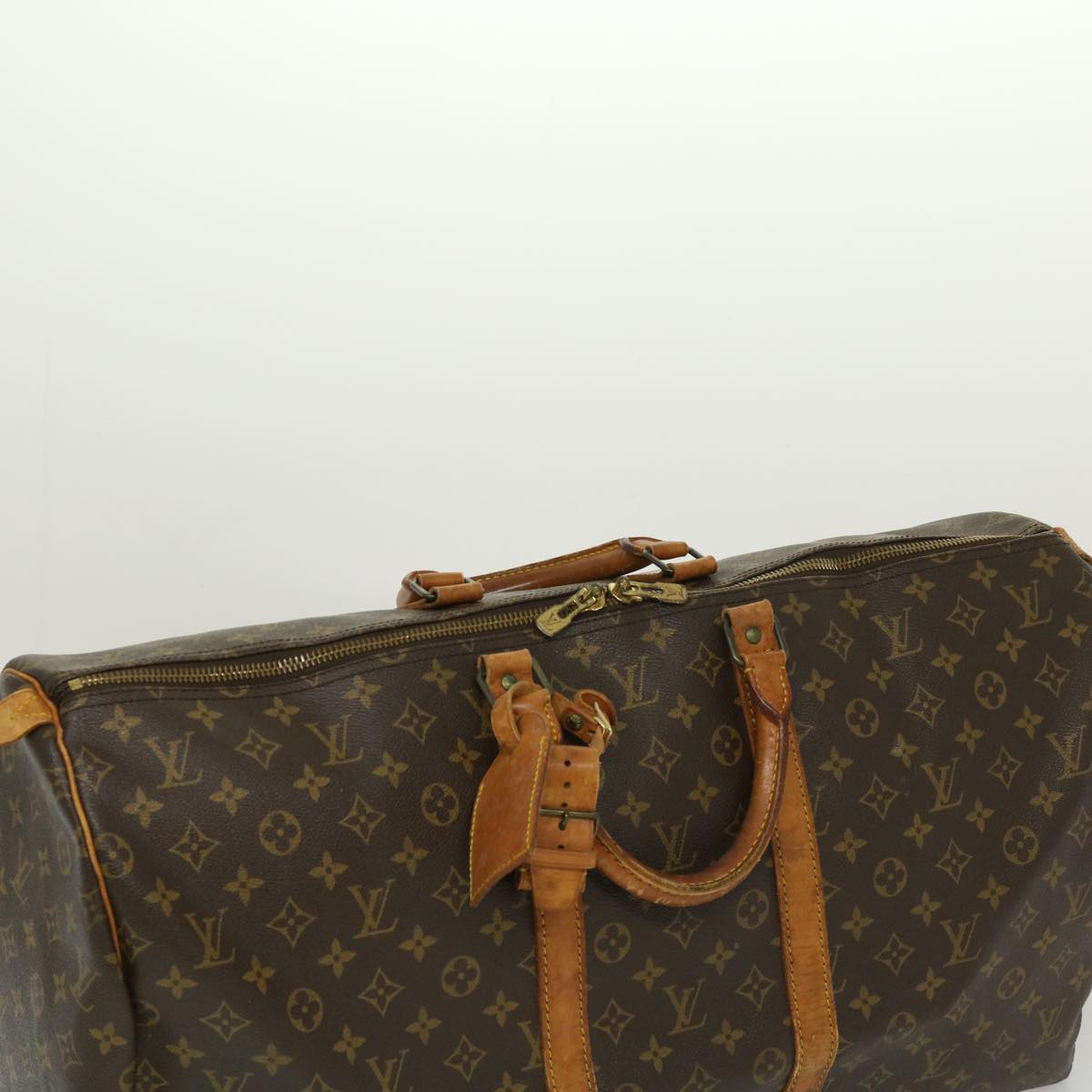 LOUIS VUITTON Monogram Keepall 55 Boston Bag Vintage M41424 LV Auth ai409