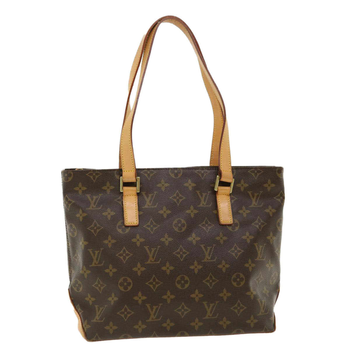 LOUIS VUITTON Monogram Cabas Piano Tote Bag M51148 LV Auth ai467