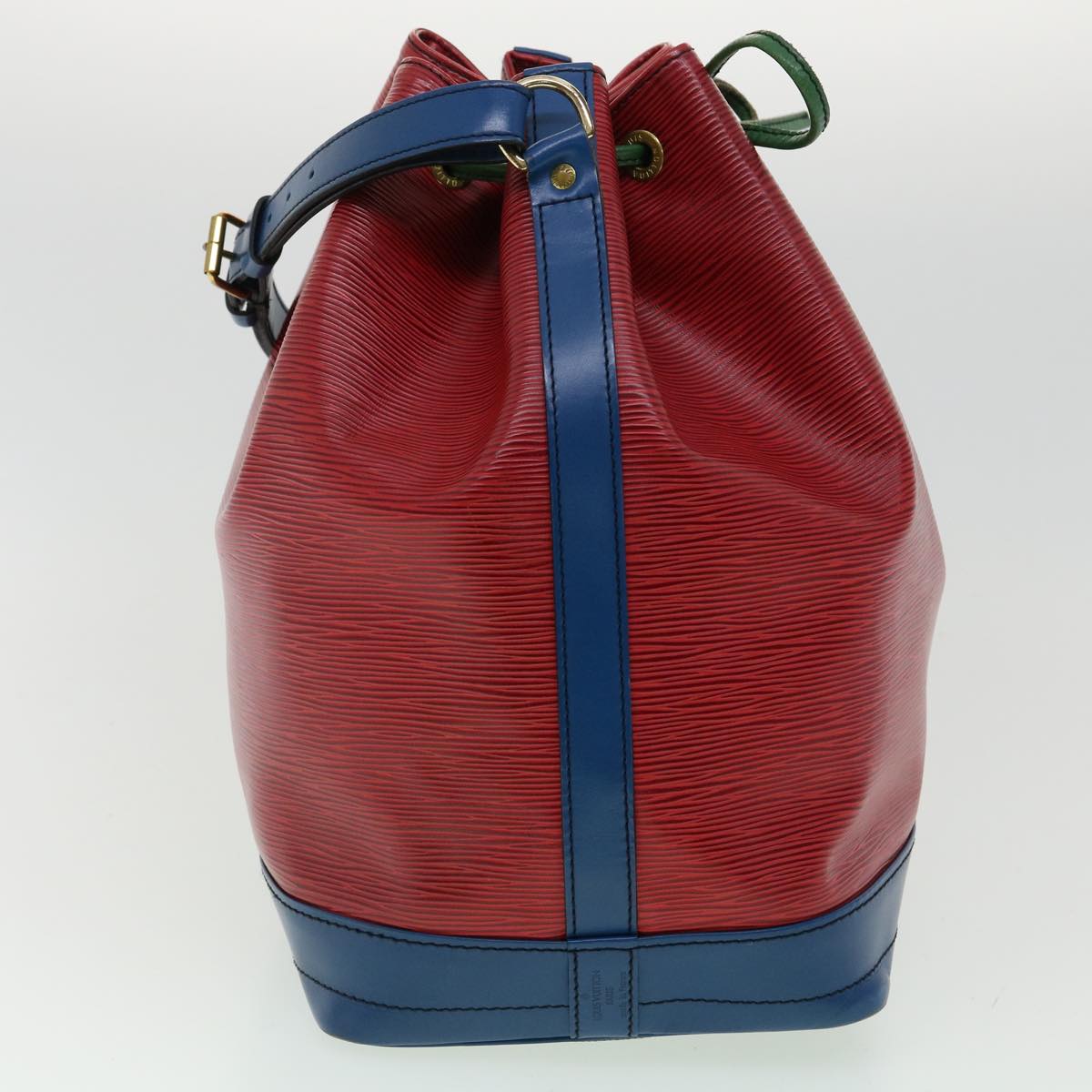 LOUIS VUITTON Epi Tricolor Noe Shoulder Bag Green Blue Red M44084 LV Auth ai477