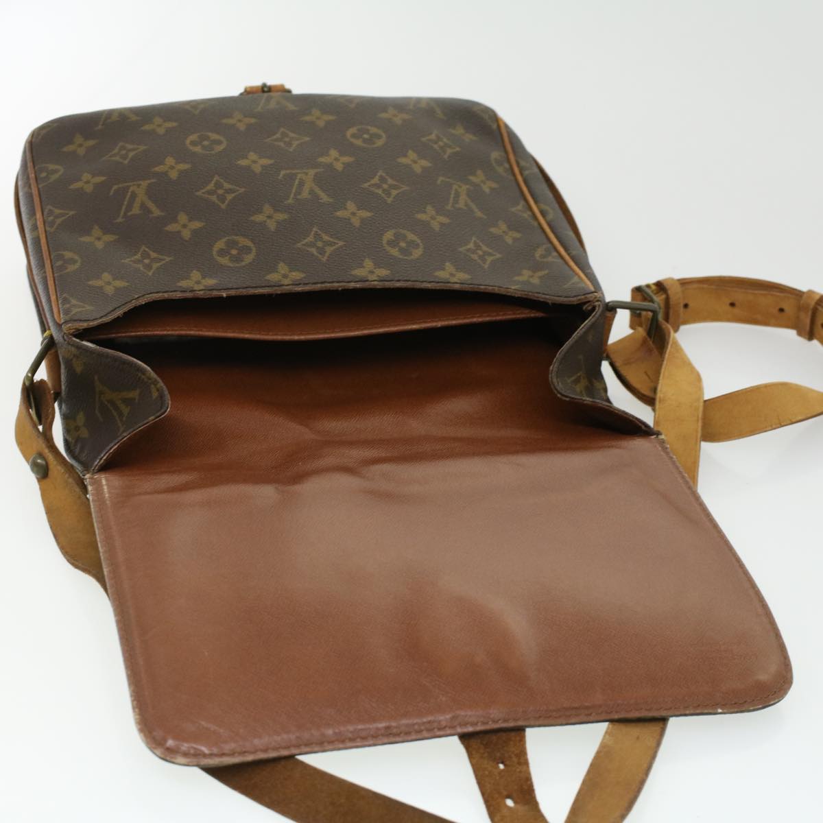 LOUIS VUITTON Monogram Cartouchiere GM Shoulder Bag M51252 LV Auth ai502