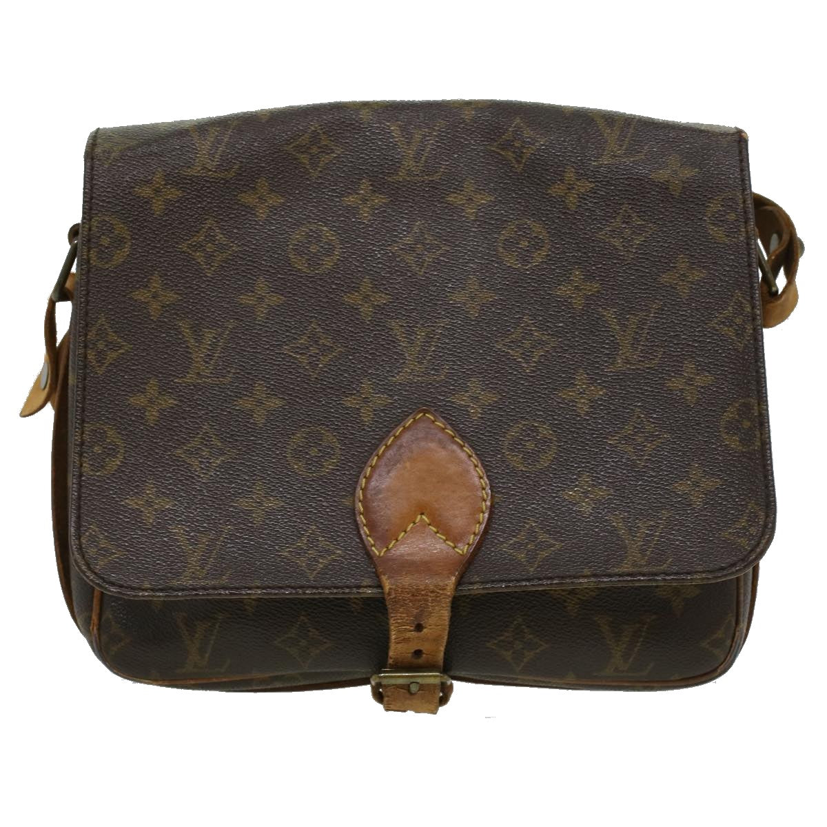 LOUIS VUITTON Monogram Cartouchiere GM Shoulder Bag M51252 LV Auth ai502