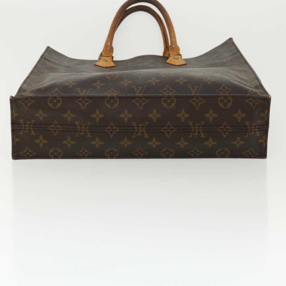 LOUIS VUITTON Monogram Sac Plat Hand Bag M51140 LV Auth ai506