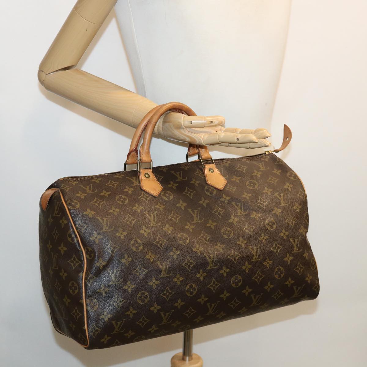 LOUIS VUITTON Monogram Speedy 40 Hand Bag M41522 LV Auth ai511