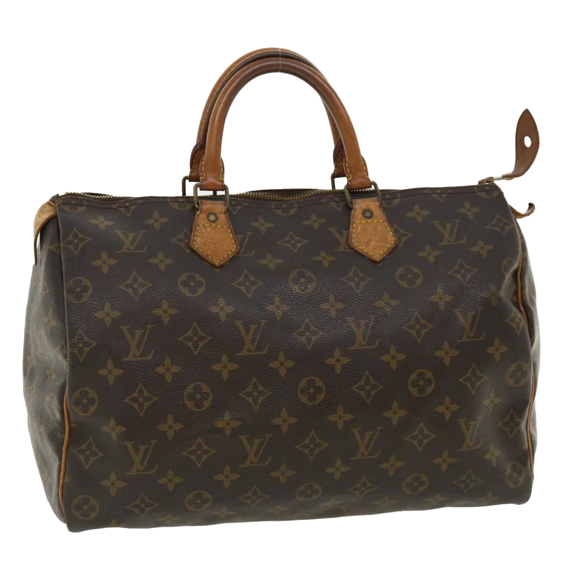 LOUIS VUITTON Monogram Speedy 35 Hand Bag M41524 LV Auth ai512