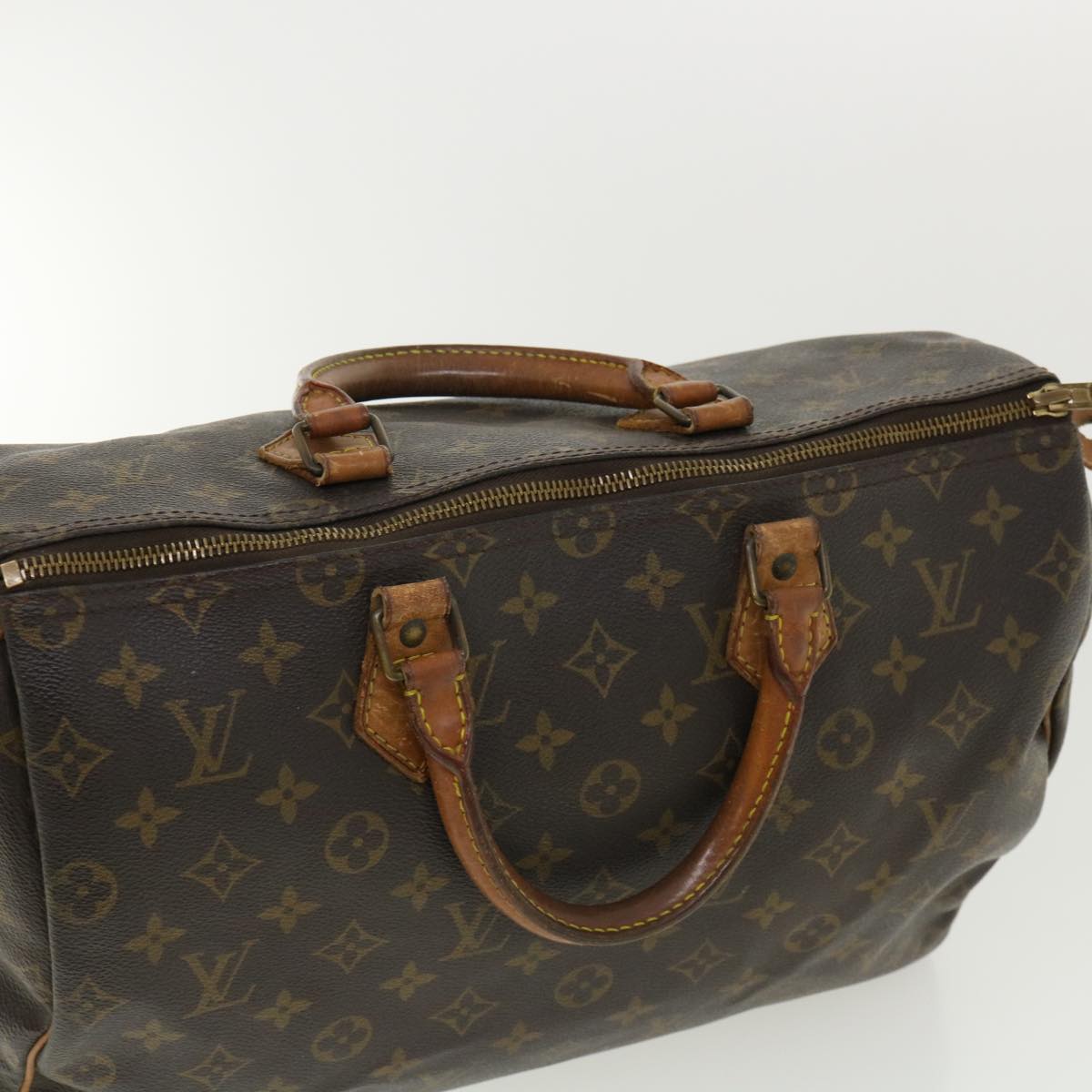 LOUIS VUITTON Monogram Speedy 35 Hand Bag M41524 LV Auth ai512