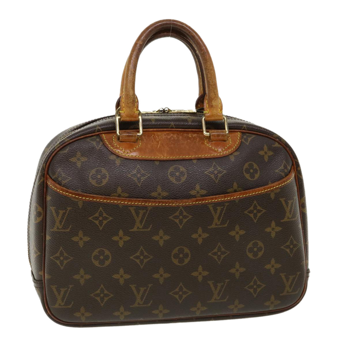 LOUIS VUITTON Monogram Trouville Hand Bag M42228 LV Auth ai513