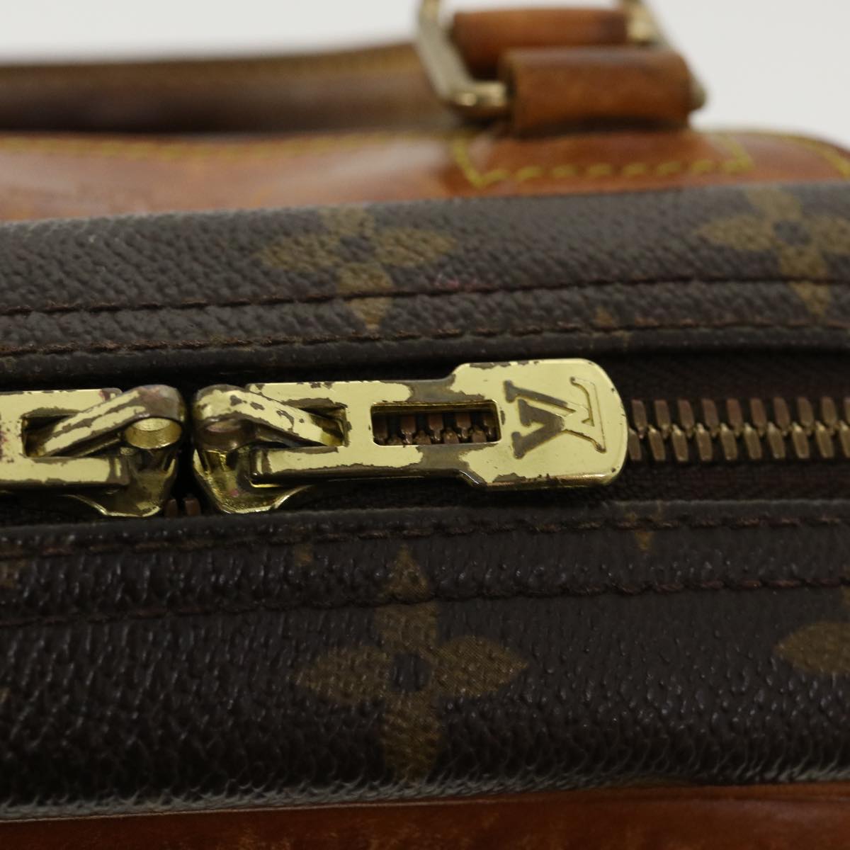 LOUIS VUITTON Monogram Trouville Hand Bag M42228 LV Auth ai513