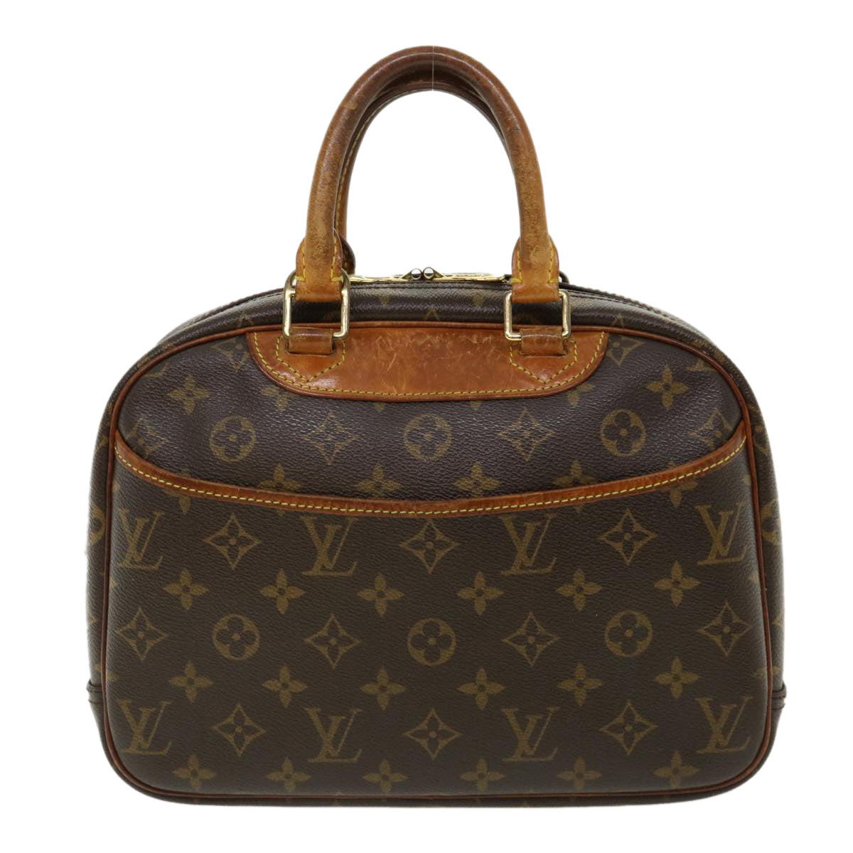 LOUIS VUITTON Monogram Trouville Hand Bag M42228 LV Auth ai513