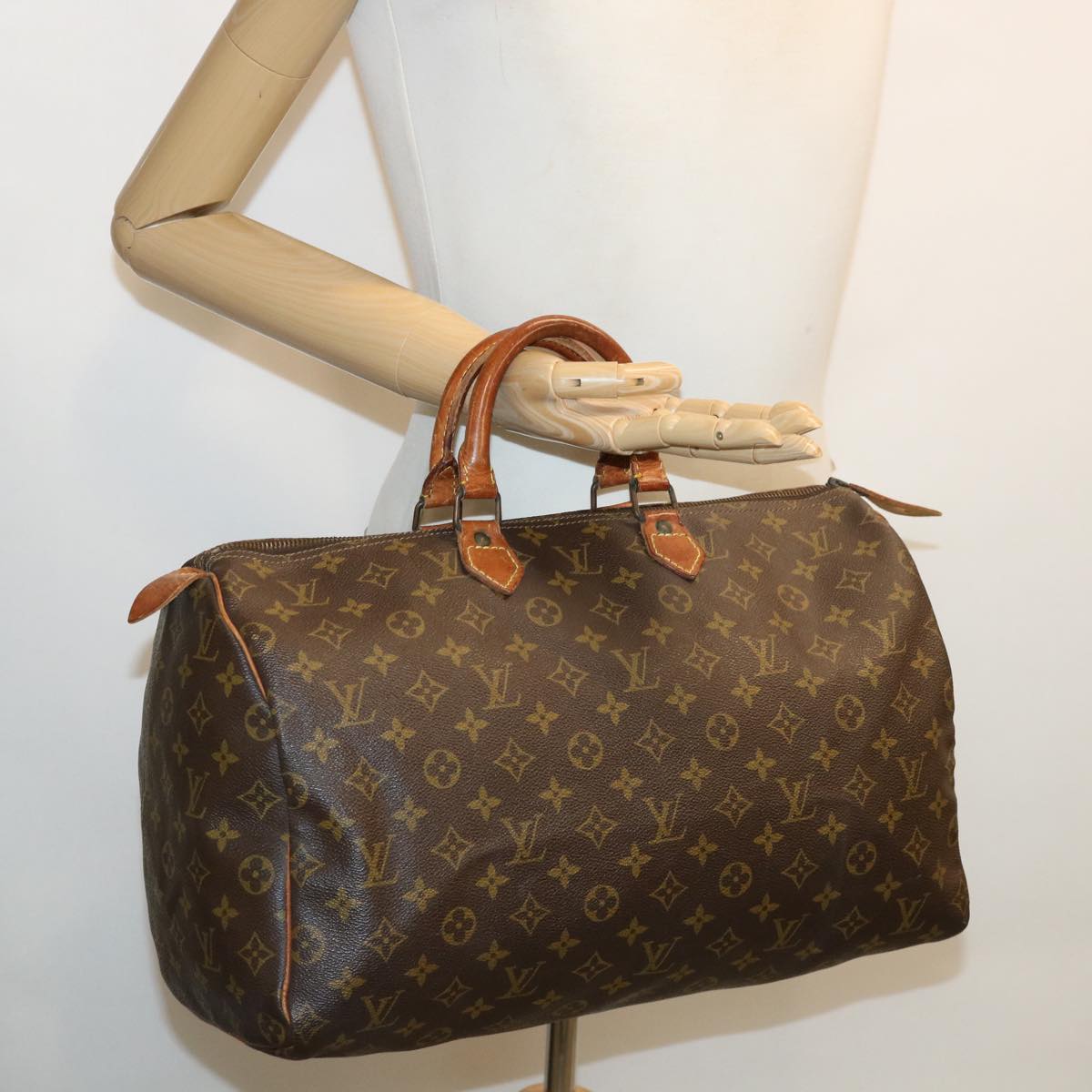 LOUIS VUITTON Monogram Speedy 40 Hand Bag Vintage M41522 LV Auth ai517