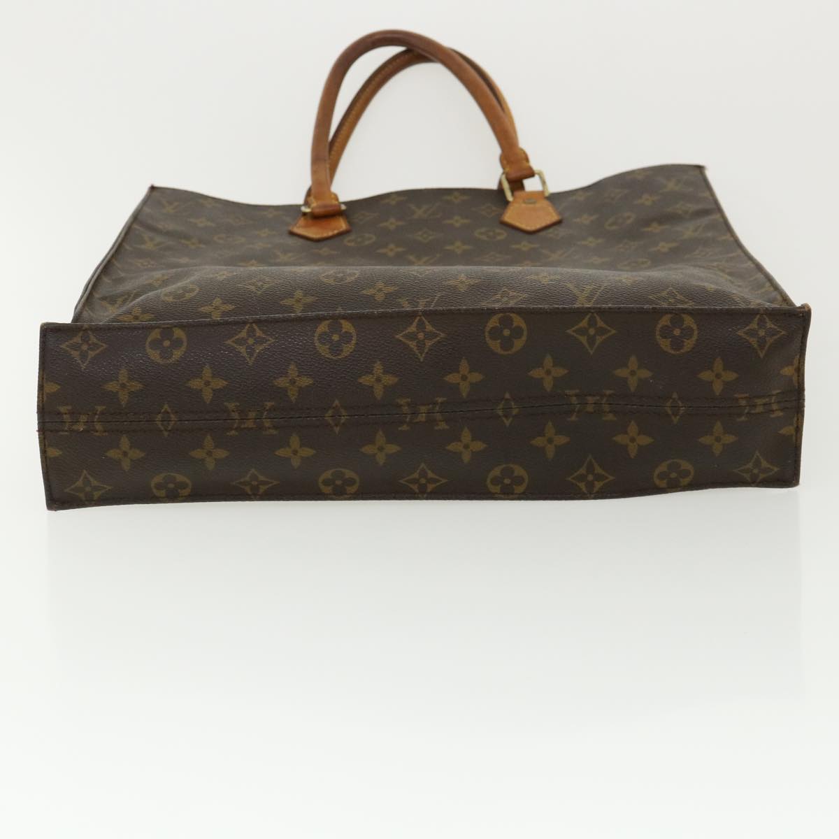 LOUIS VUITTON Monogram Sac Plat Hand Bag M51140 LV Auth ai518