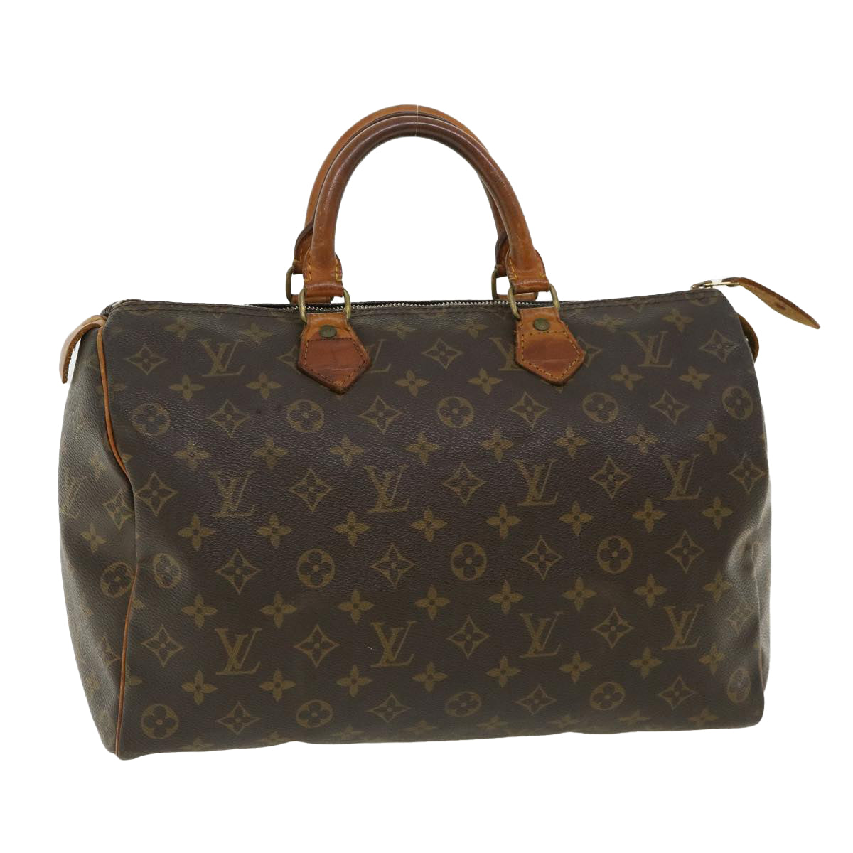 LOUIS VUITTON Monogram Speedy 35 Hand Bag M41524 LV Auth ai533