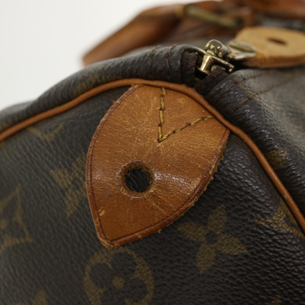 LOUIS VUITTON Monogram Speedy 35 Hand Bag M41524 LV Auth ai533