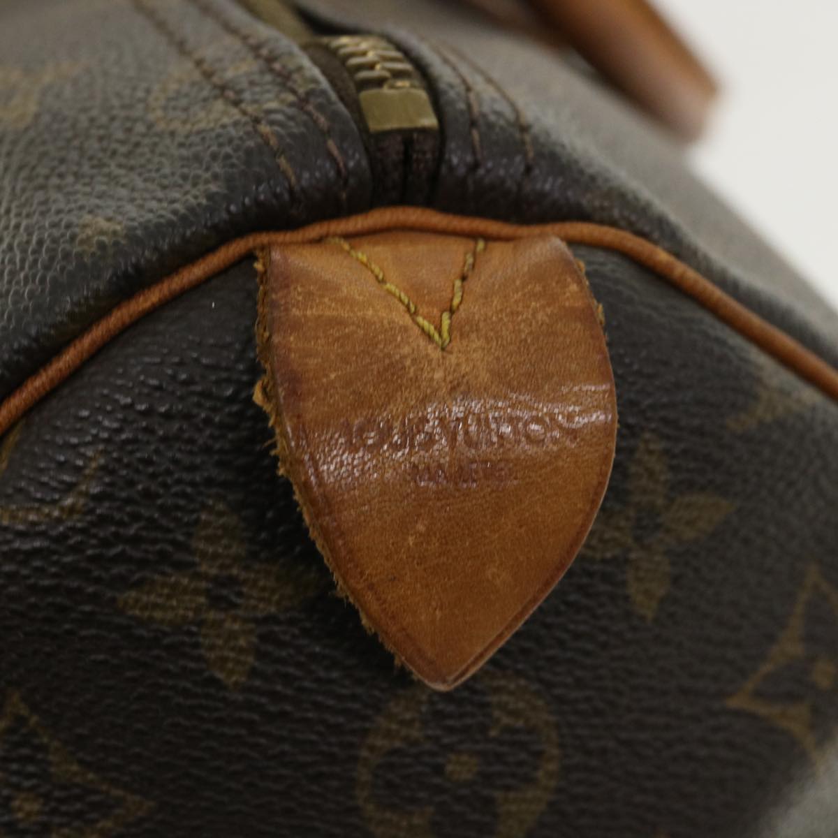 LOUIS VUITTON Monogram Speedy 35 Hand Bag M41524 LV Auth ai533