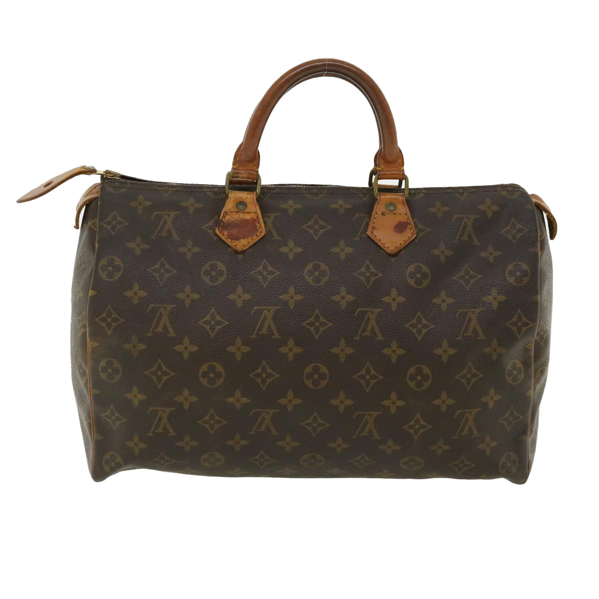 LOUIS VUITTON Monogram Speedy 35 Hand Bag M41524 LV Auth ai533