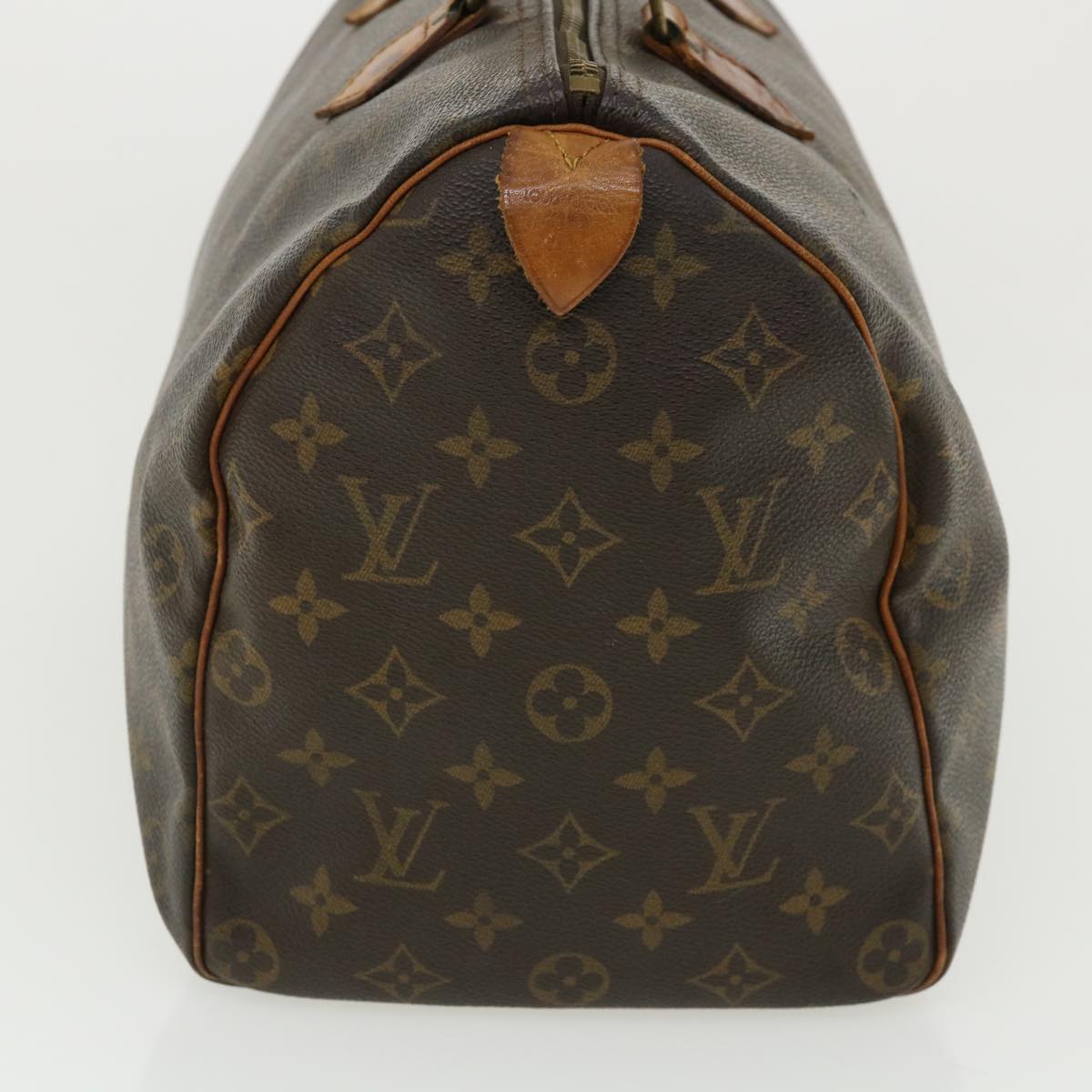 LOUIS VUITTON Monogram Speedy 35 Hand Bag M41524 LV Auth ai533