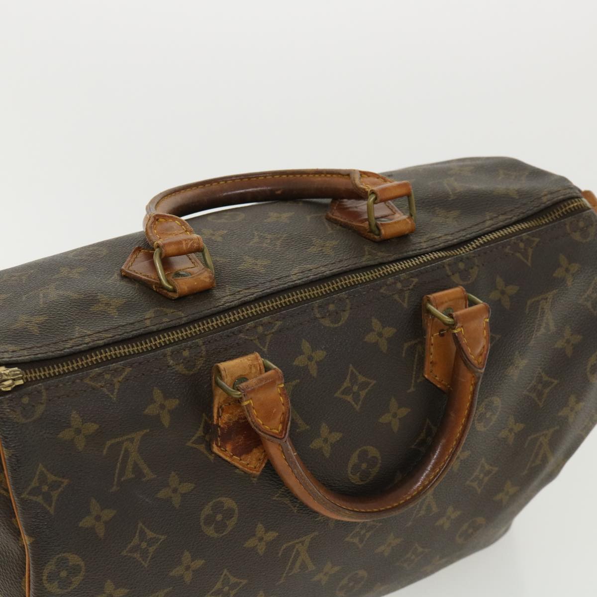 LOUIS VUITTON Monogram Speedy 35 Hand Bag M41524 LV Auth ai533