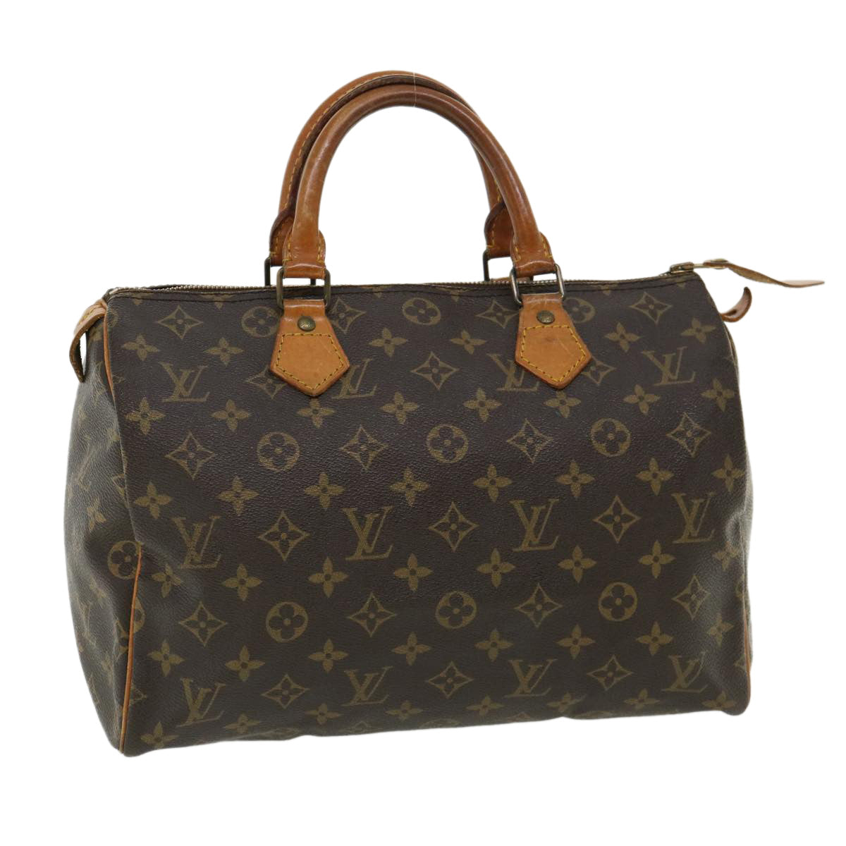 LOUIS VUITTON Monogram Speedy 30 Hand Bag M41526 LV Auth ai542