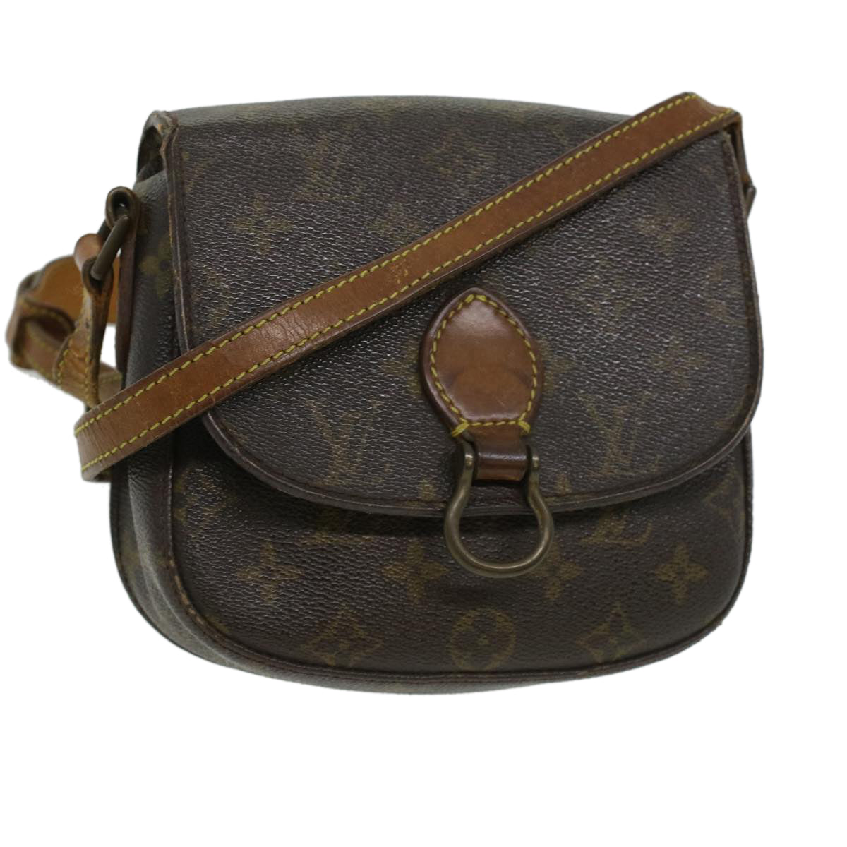 LOUIS VUITTON Monogram Saint Cloud PM Shoulder Bag Vintage M51244 LV Auth ai544