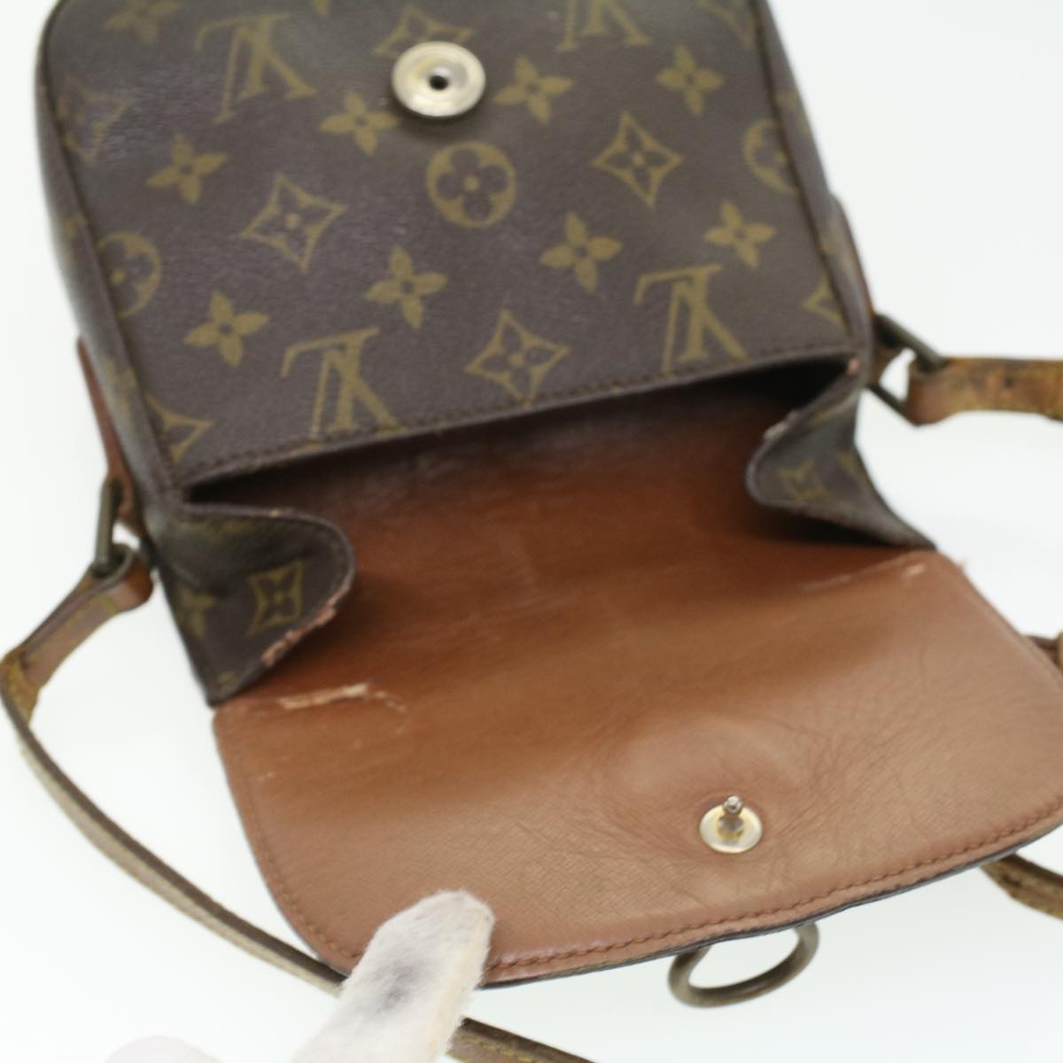 LOUIS VUITTON Monogram Saint Cloud PM Shoulder Bag Vintage M51244 LV Auth ai544