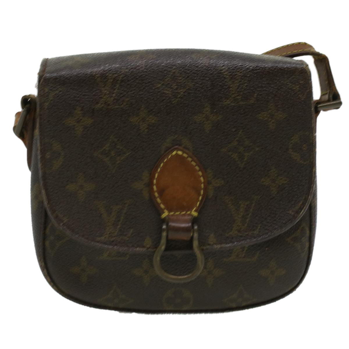 LOUIS VUITTON Monogram Saint Cloud PM Shoulder Bag Vintage M51244 LV Auth ai544