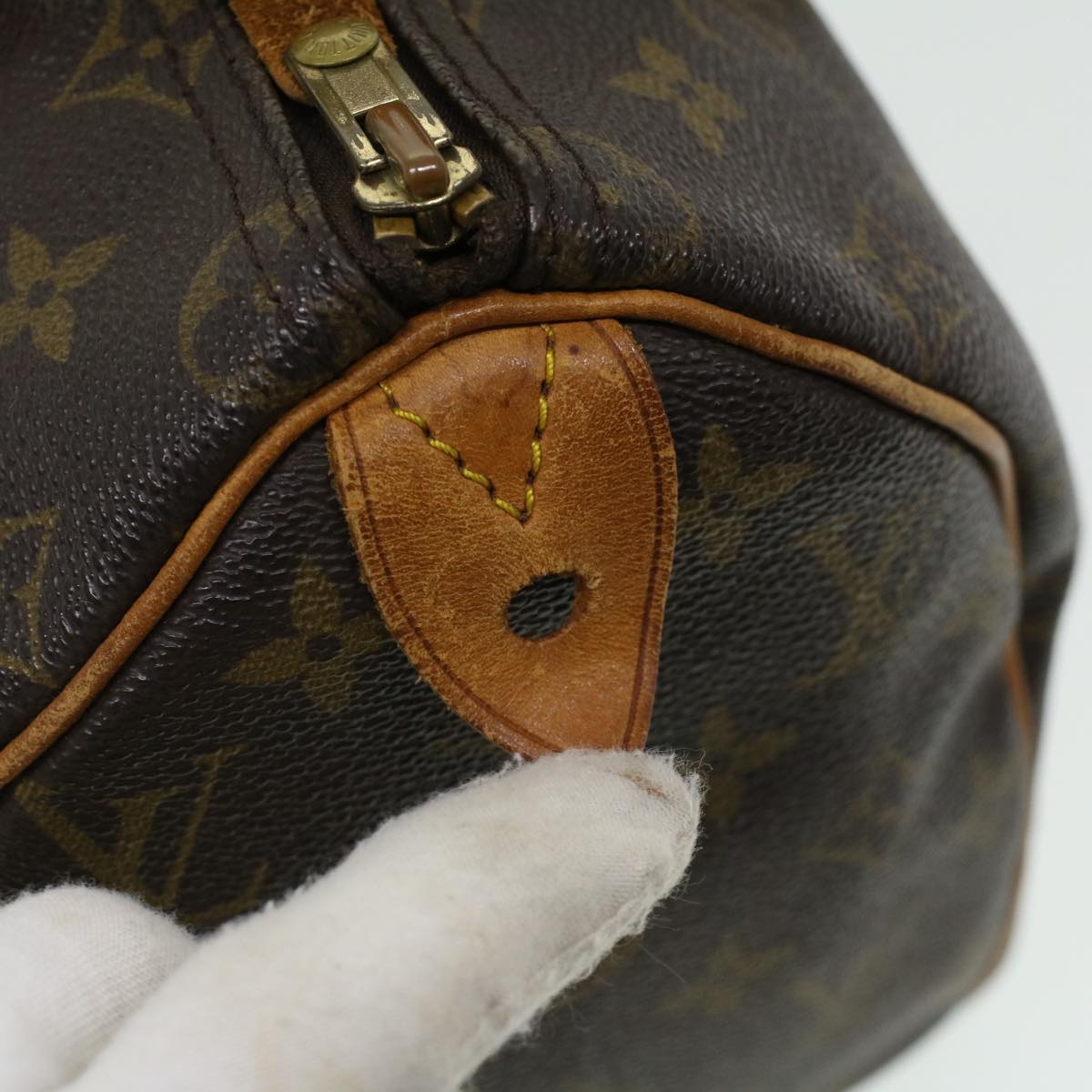 LOUIS VUITTON Monogram Speedy 25 Hand Bag M41528 LV Auth ai551