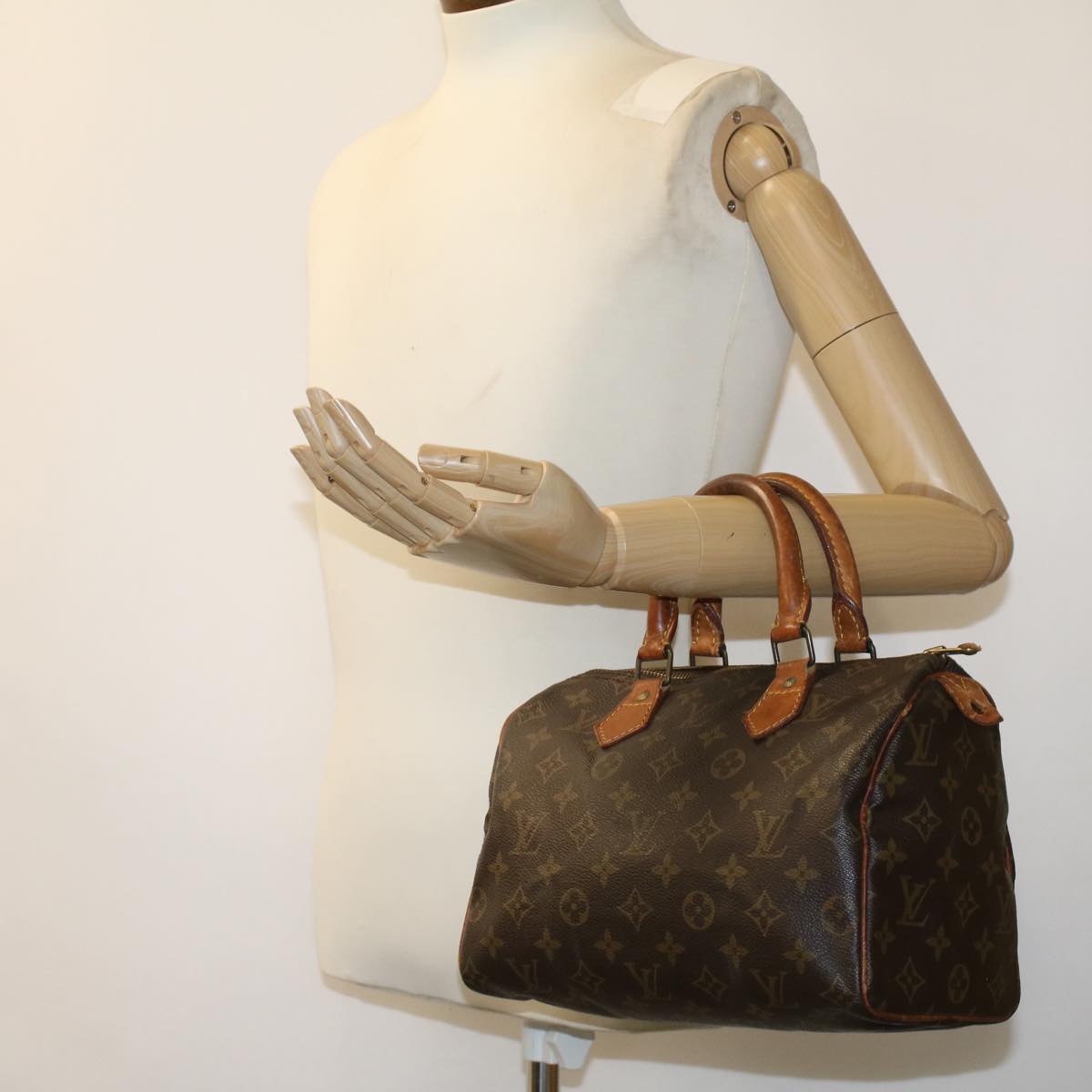 LOUIS VUITTON Monogram Speedy 25 Hand Bag M41528 LV Auth ai559