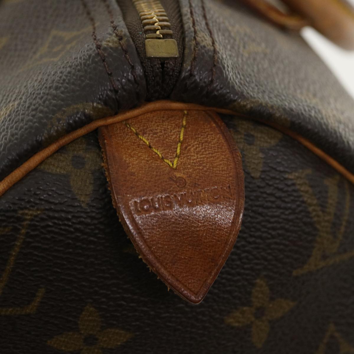 LOUIS VUITTON Monogram Speedy 30 Hand Bag M41526 LV Auth ai570