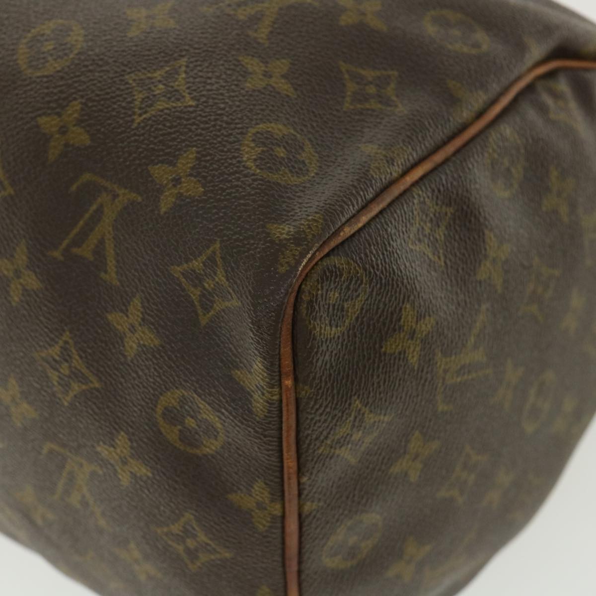 LOUIS VUITTON Monogram Speedy 35 Hand Bag M41524 LV Auth ai574