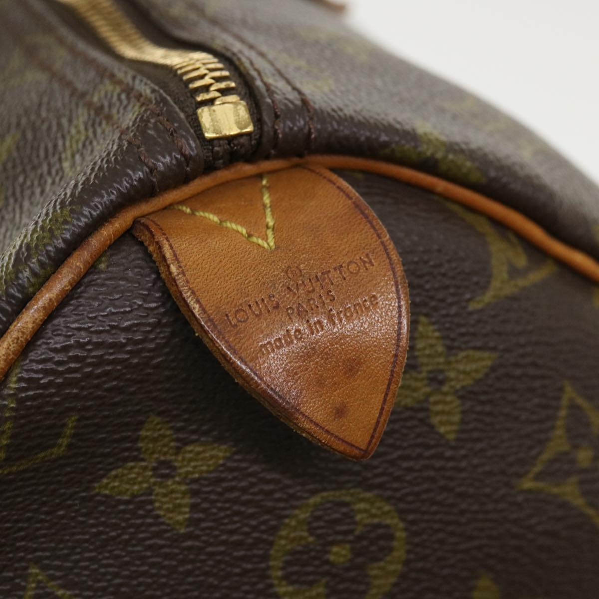 LOUIS VUITTON Monogram Speedy 35 Hand Bag M41524 LV Auth ai574