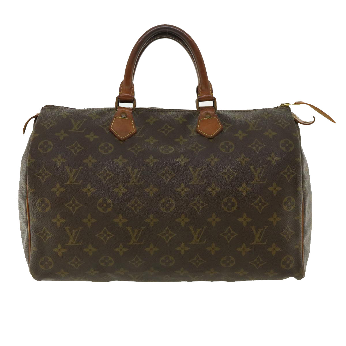 LOUIS VUITTON Monogram Speedy 35 Hand Bag M41524 LV Auth ai574