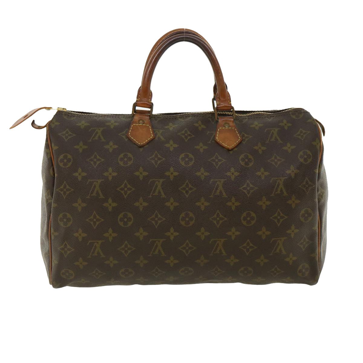 LOUIS VUITTON Monogram Speedy 35 Hand Bag M41524 LV Auth ai574