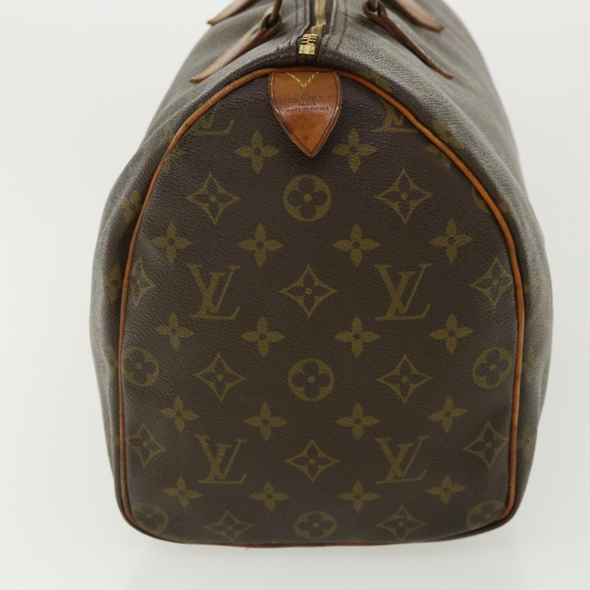 LOUIS VUITTON Monogram Speedy 35 Hand Bag M41524 LV Auth ai574