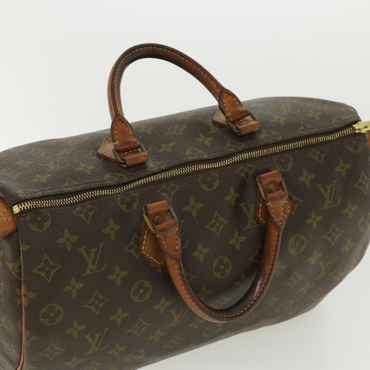 LOUIS VUITTON Monogram Speedy 35 Hand Bag M41524 LV Auth ai574