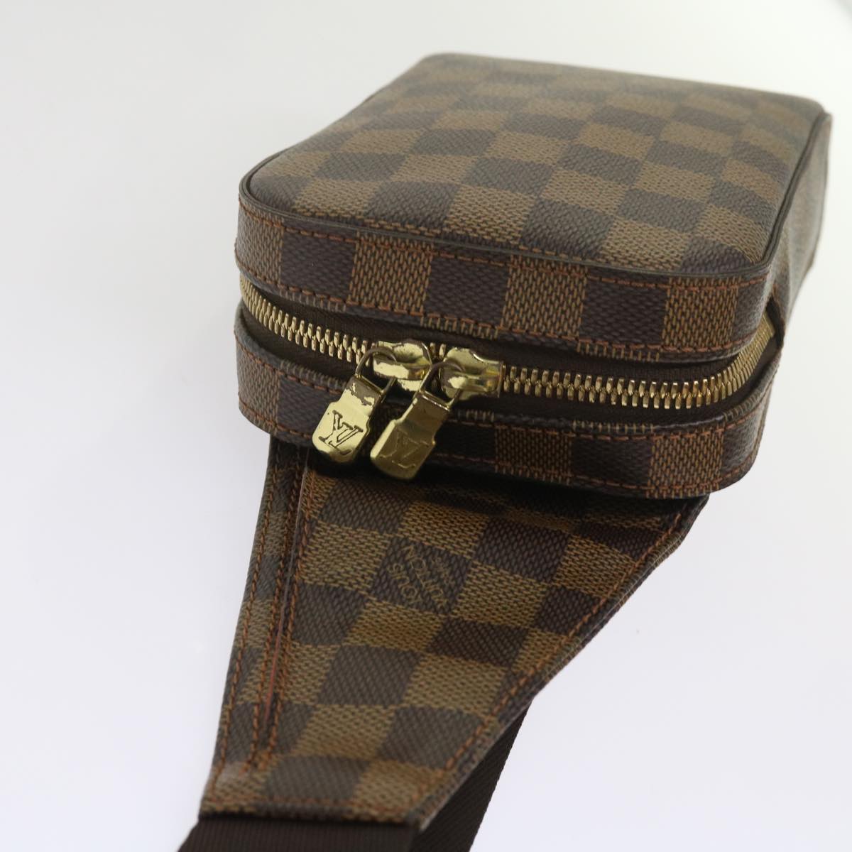 LOUIS VUITTON Damier Ebene Geronimos Shoulder Bag N51994 LV Auth ai673