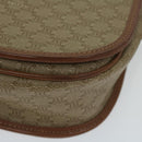CELINE Macadam Canvas Shoulder Bag Beige Auth ai726-14