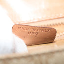 CELINE Macadam Canvas Shoulder Bag Beige Auth ai726-12