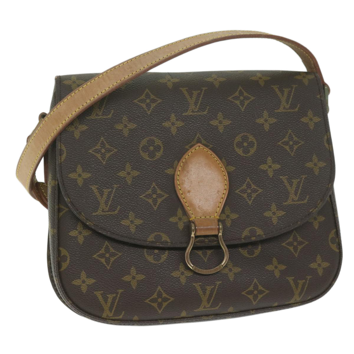 LOUIS VUITTON Monogram Saint Cloud GM Shoulder Bag M51242 LV Auth ai727