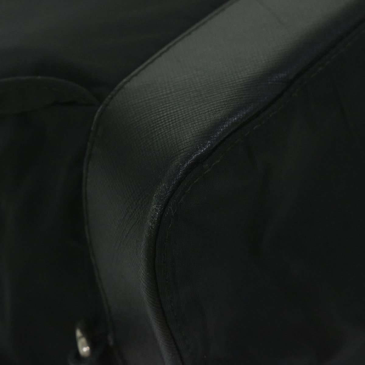 PRADA Backpack Nylon Black Auth ai735