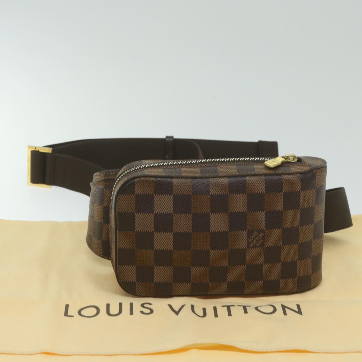 LOUIS VUITTON Damier Ebene Geronimos Shoulder Bag N51994 LV Auth ai761