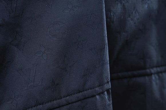 LOUIS VUITTON Nylon Jacket Size 38 Japan limited Black LV Auth ak066