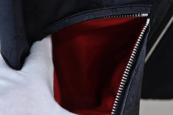 LOUIS VUITTON Nylon Jacket Size 38 Japan limited Black LV Auth ak066