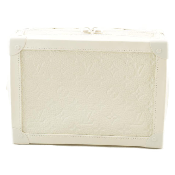 LOUIS VUITTON Virgil Abloh Shoulder Bag Soft Trunk Box White M53254 Auth ak104A