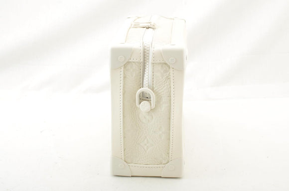 LOUIS VUITTON Virgil Abloh Shoulder Bag Soft Trunk Box White M53254 Auth ak104A