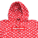 LOUIS VUITTON Supreme Box Logo Hoodie Red XXS LV Auth ak145-4