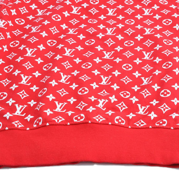 LOUIS VUITTON Supreme Box Logo Hoodie Red XXS LV Auth ak145