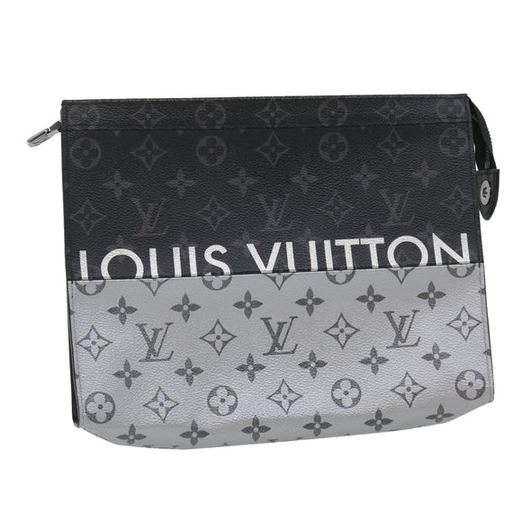 LOUIS VUITTON Monogram Split Pochette Voyage MM Clutch Bag M63039 LV Auth ak168A