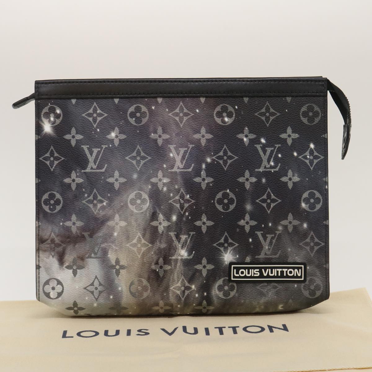 LOUIS VUITTON Monogram Galaxy Pochette Voyage MM Clutch Bag M44448 Auth ak176A