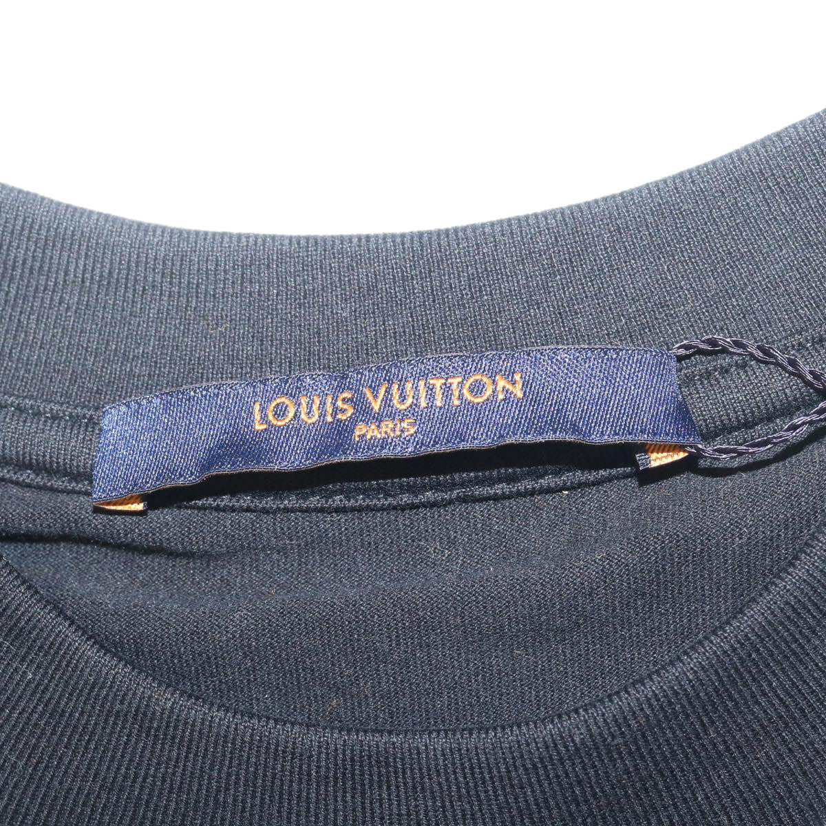 LOUIS VUITTON All Over Logo T-shirt XS Fall Winter 2019Limited Black Auth ak186A